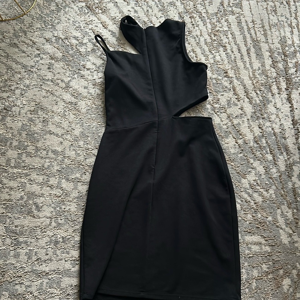 Cutout Black Cocktail Dress